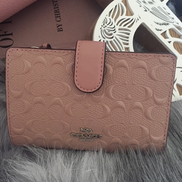 Coach Handbags - COACH Bag Wallet Embossed Logo
